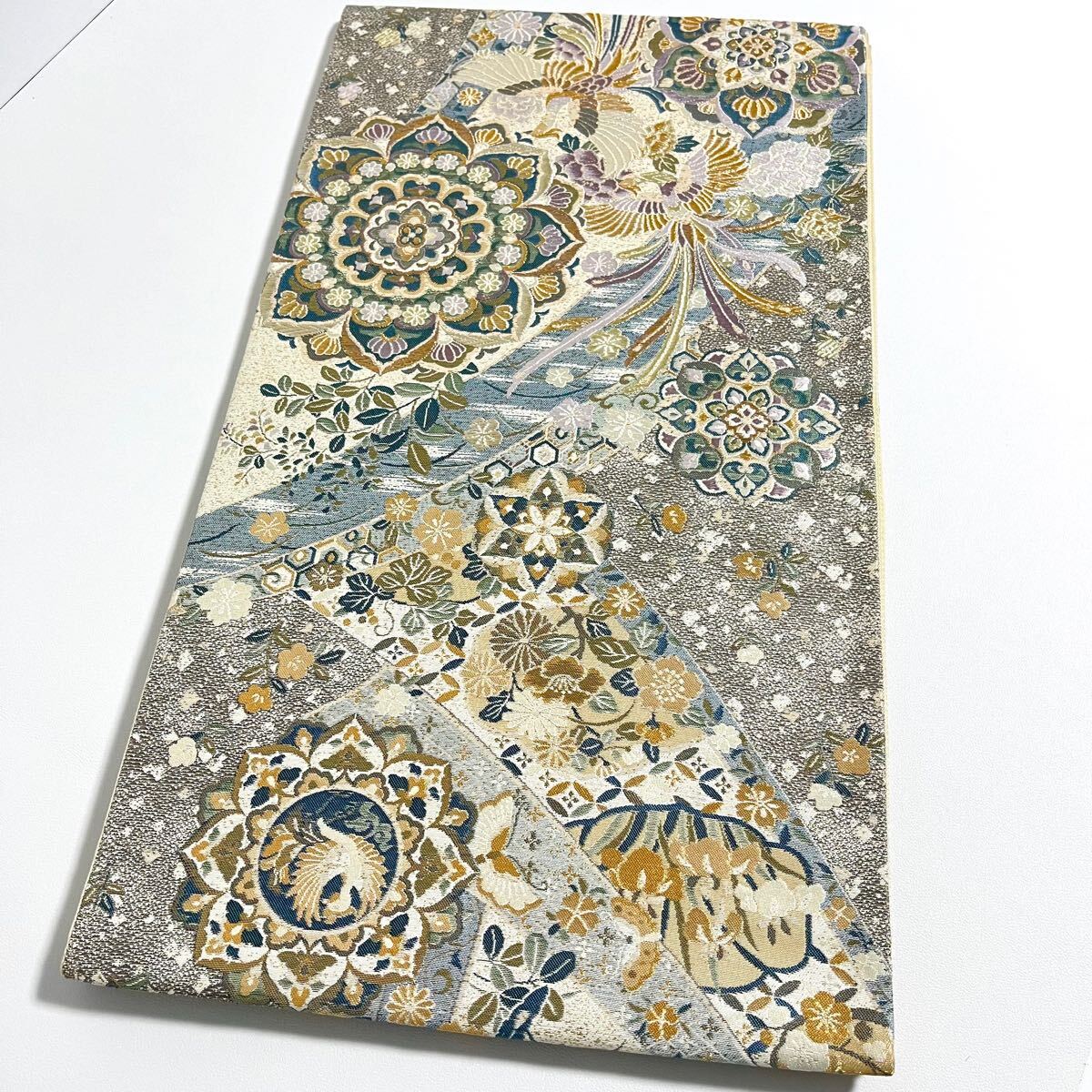 No.285 華文　鳳凰　六通袋帯　正絹　未使用超美品