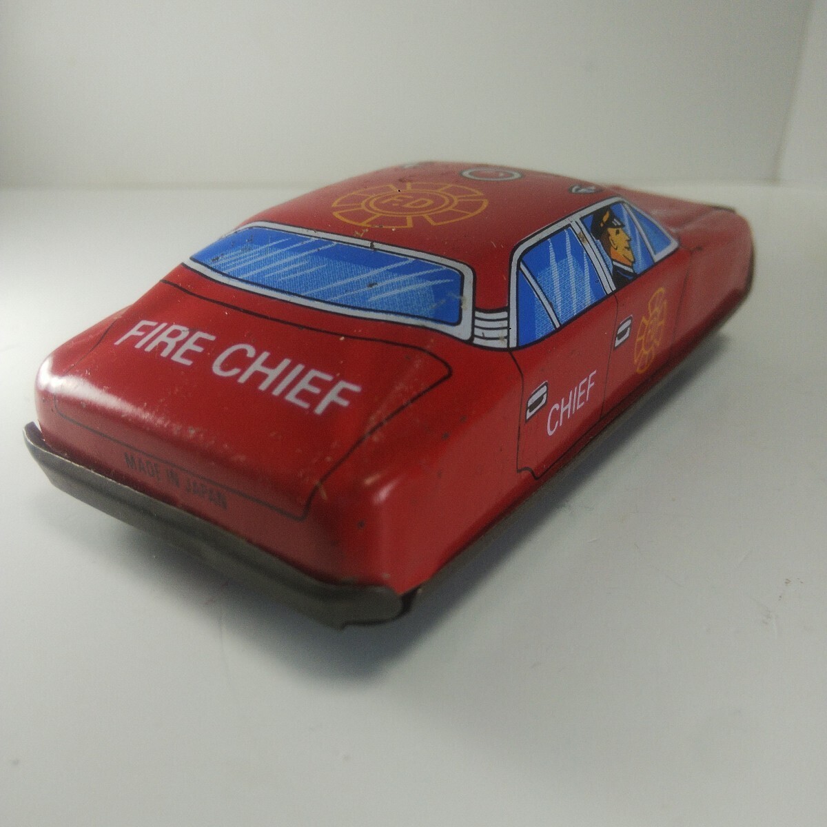  жестяная пластина миникар FIRE CHIEF fire - chief сделано в Японии 