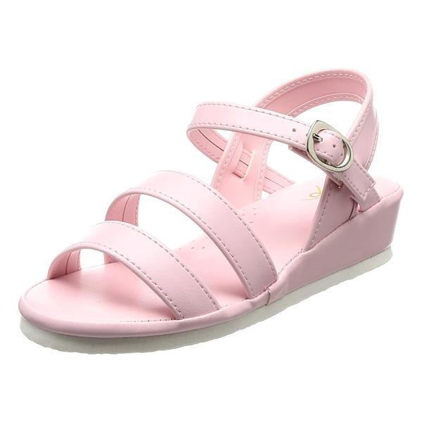 2バンドサンダル LLサイズ（24.5～25.0cm）／ピンク（ファーストレイト）FR-569