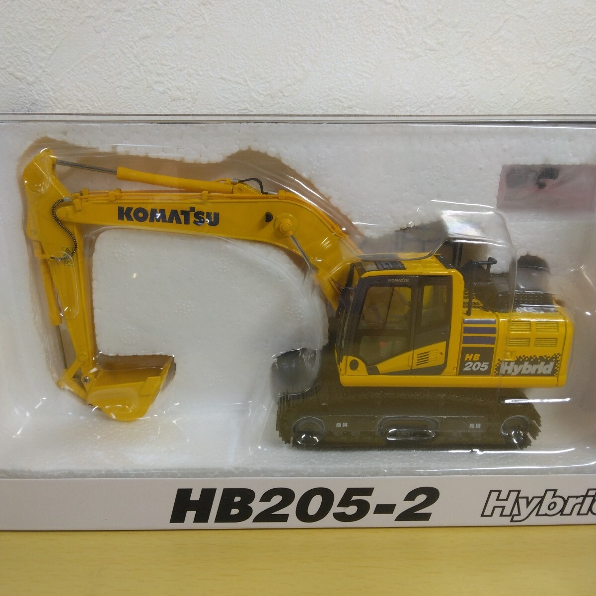 1/50 KOMATSU ショベルカー HB205-2 HYBRID EXCAVATOR コマツ 建機 ミニカー 重機 ミニチュア 模型 REPLICARS 油圧ショベル ミニカー