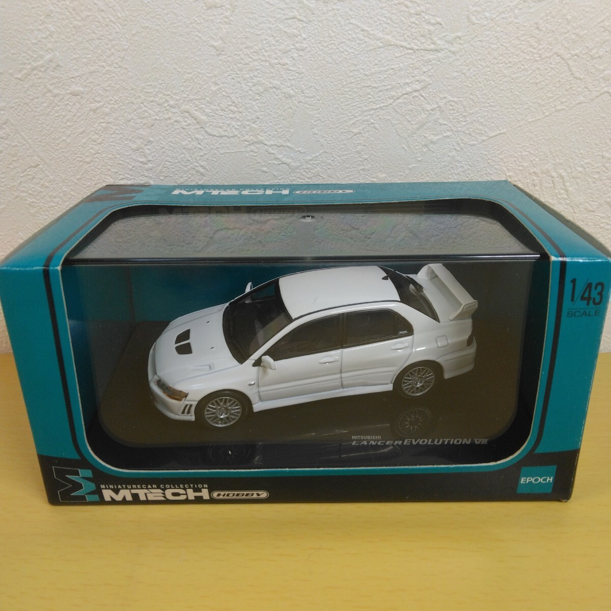 1/43 MTECH 三菱 ランサー エボリューション7 スコーティアホワイト ミニカー エムテック 絶版