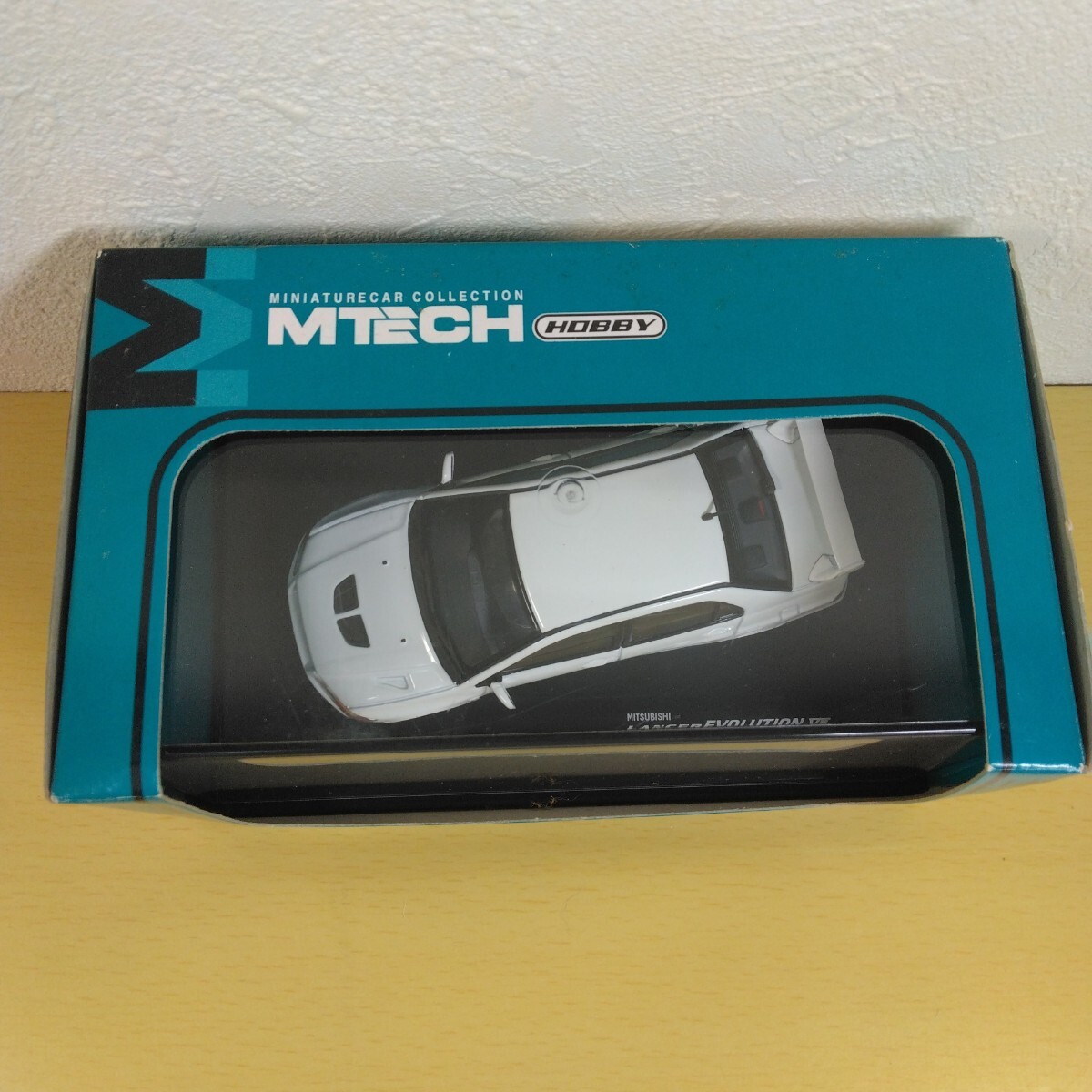1/43 MTECH 三菱 ランサー エボリューション7 スコーティアホワイト ミニカー エムテック 絶版