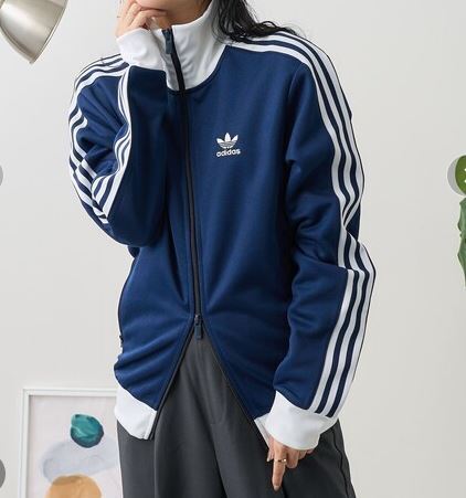 新品未使用 アディダスオリジナルス adidas Originals　ベッケンバウアー トラックトップ レディース ジャージ XS ネイビー