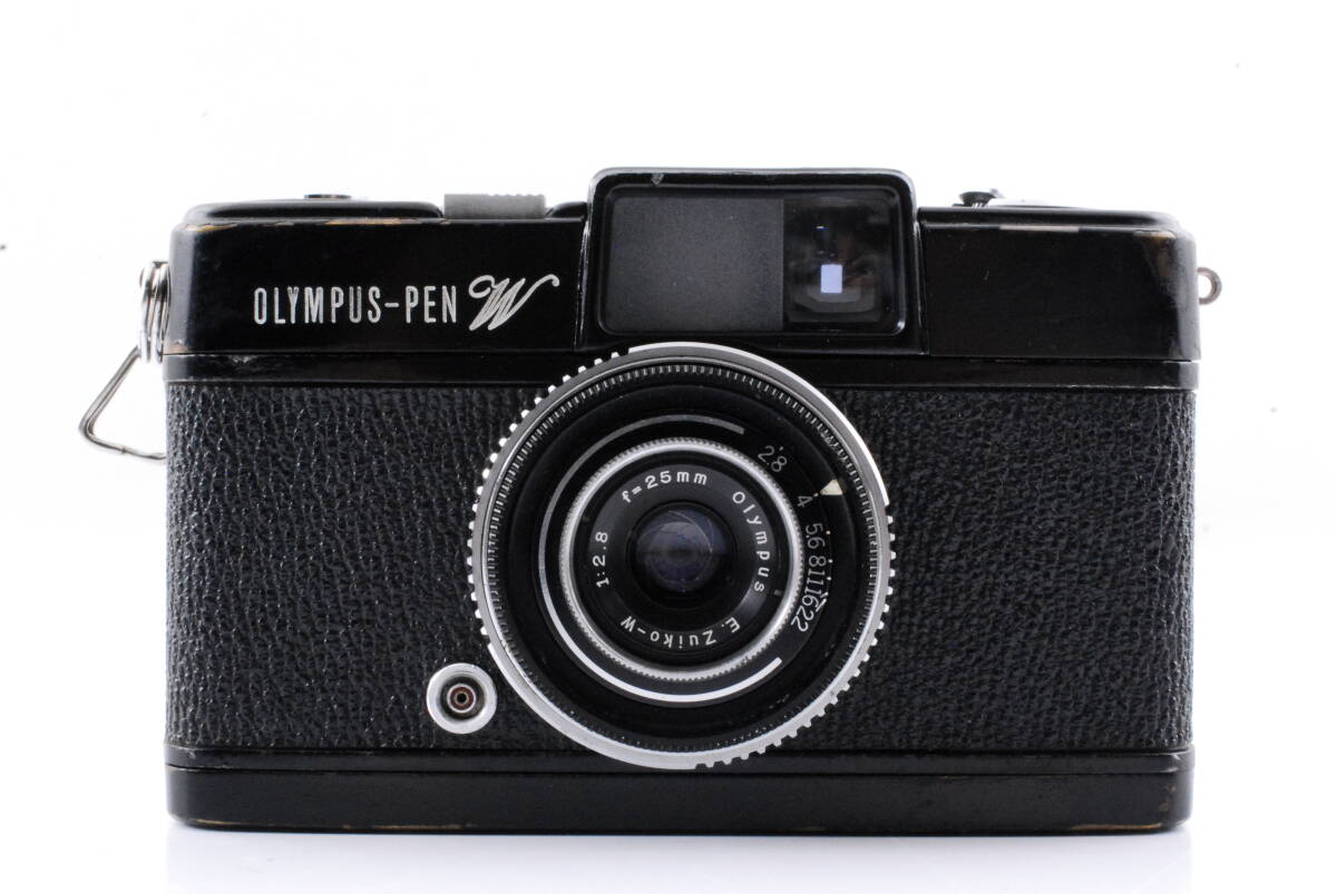 [ хорошая вещь с гарантией рабочее состояние подтверждено ]Rare S/N 100049 Olympus Olympus Pen W Wide Half Frame Film Camera w/25mm F2.8 Lens #Q8558