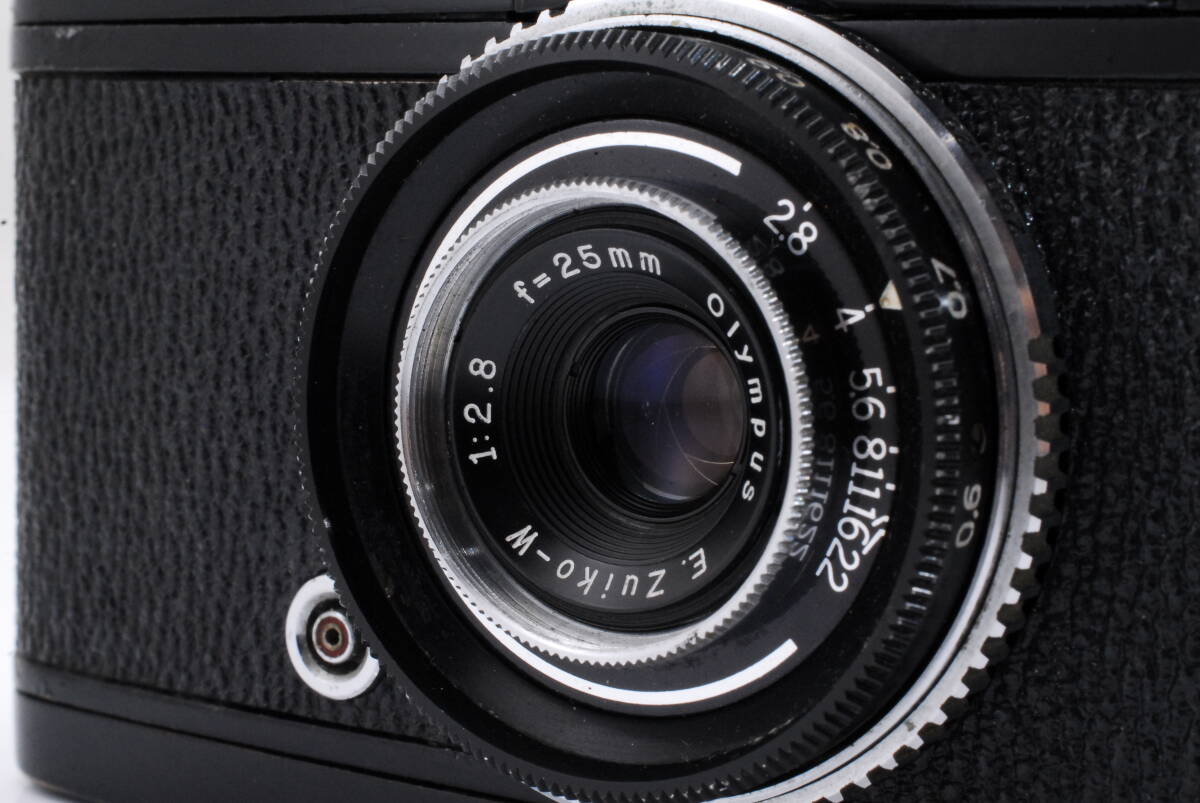 [ хорошая вещь с гарантией рабочее состояние подтверждено ]Rare S/N 100049 Olympus Olympus Pen W Wide Half Frame Film Camera w/25mm F2.8 Lens #Q8558