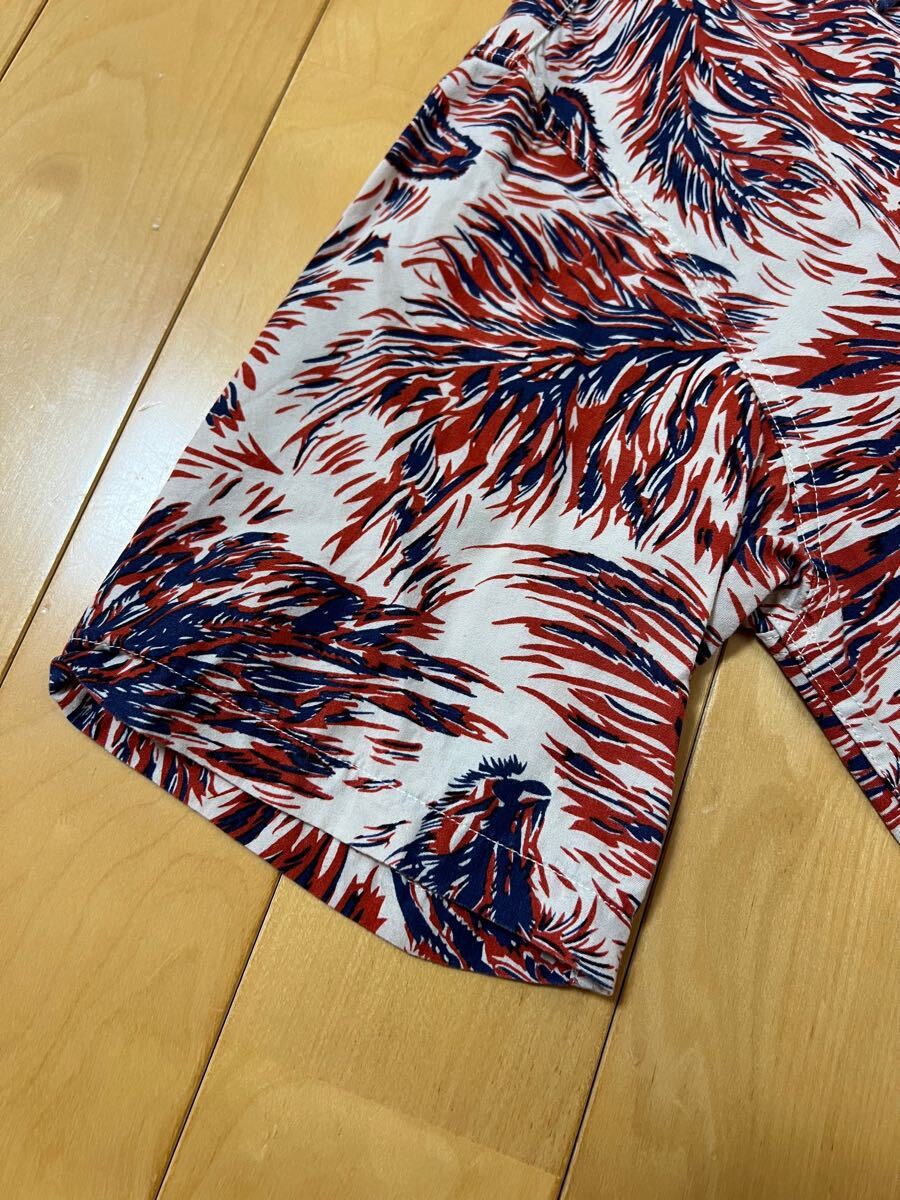 美品☆[TENDERLOIN] T-RAYON SHT WOLF ウルフ柄 半袖 レーヨンシャツ XS 日本制 テンダーロイン