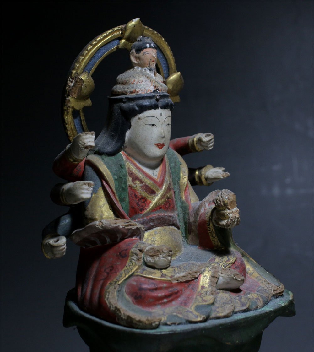 厨子入 十三仏 仏教美術 木彫極彩色 仏像 江戸時代 厨子入 十三仏 仏教美術 木彫極彩色 仏像 江戸時代