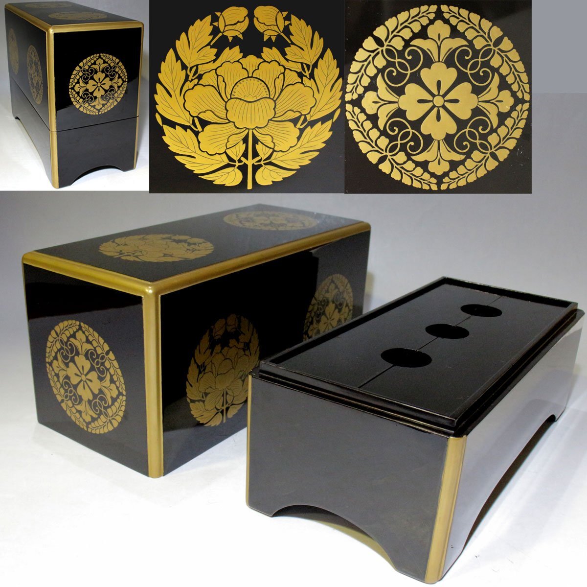 逸品市場■旧家初出し品■京仏具 大谷派紋尽し仏器箱■東本願寺・親鸞聖人・仏具・仏像・仏教美術