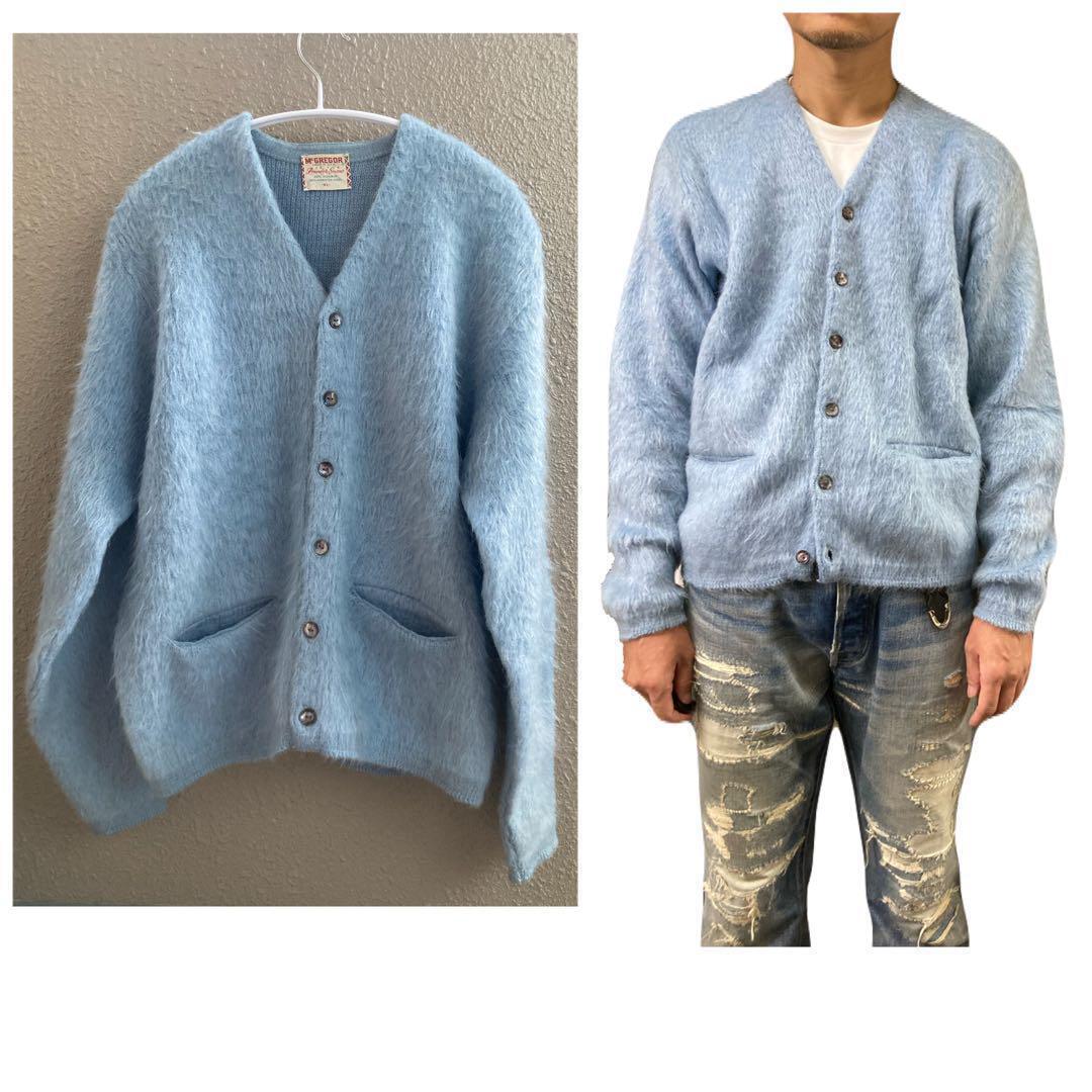 毛足長!】60s McGREGOR パウダースノー ヴィンテージモヘア 毛足長!】60s McGREGOR パウダースノー ヴィンテージモヘア