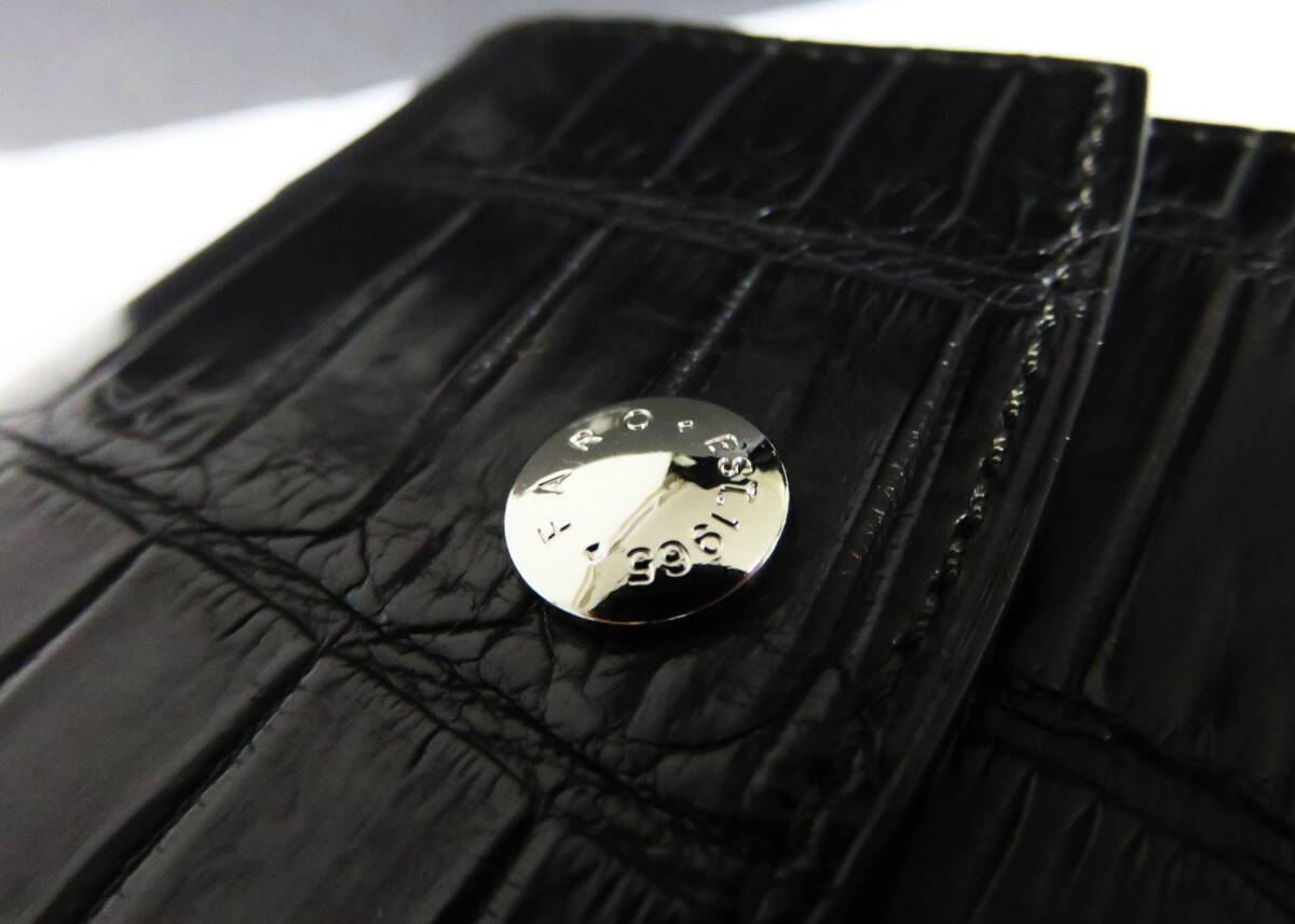 送料無料 新品 FARO クロコダイル コインケース ブラック