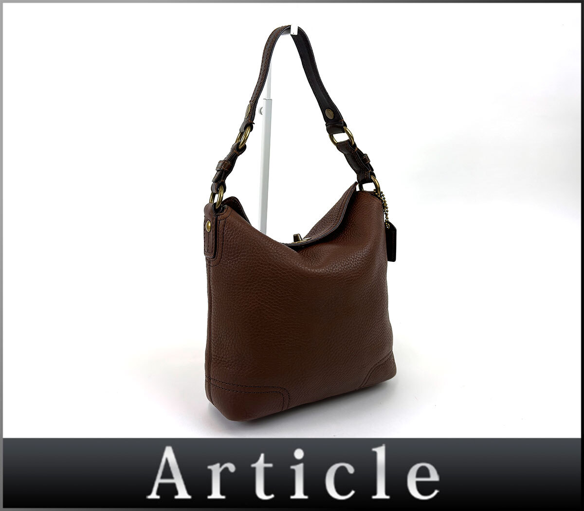 206936〇 COACH コーチ ターンロック チェルシー ホーボー ショルダーバッグ 肩掛け 10947 レザー 革 ブラウン レディース/ B