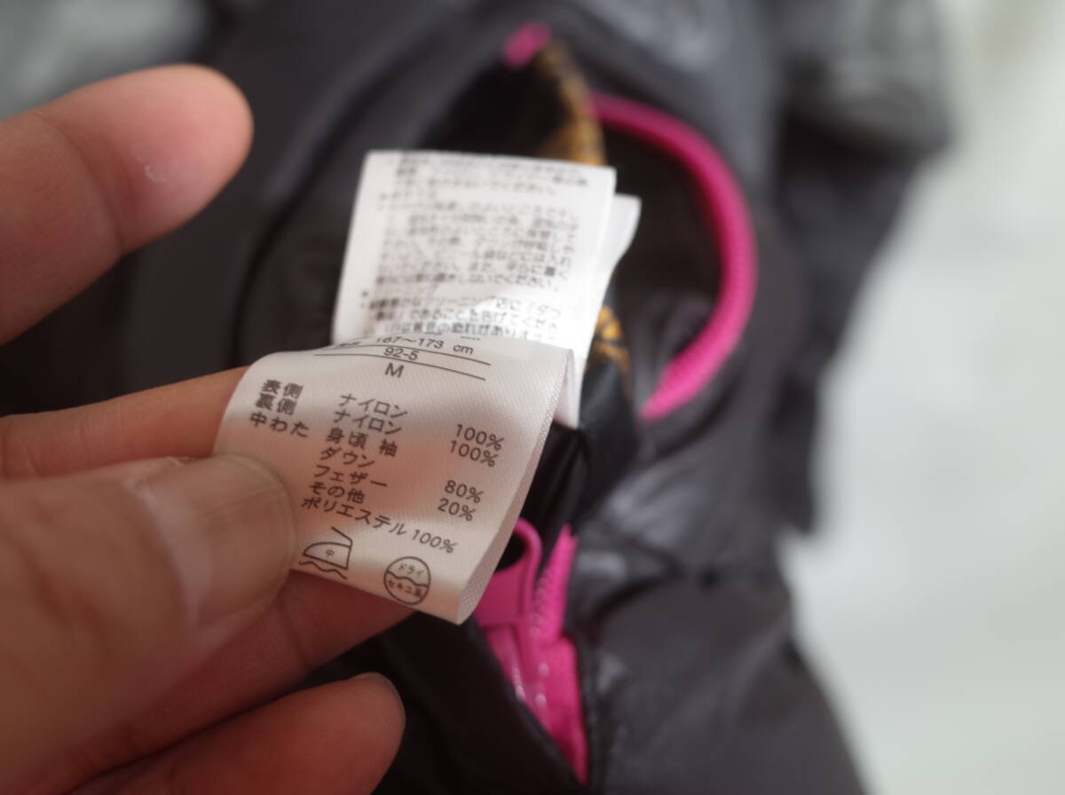 レディース pl678 Kissmark キスマーク リバーシブル ダウン ジャケット ダウンパーカー M ブラック系 黒系_画像5