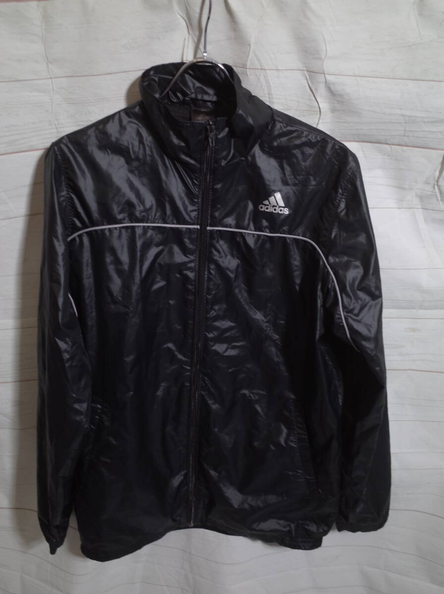 メンズ pl523 adidas アディダス CLIMASTORM クライマストーム ウインドブレーカー ジャケット M ブラック 黒