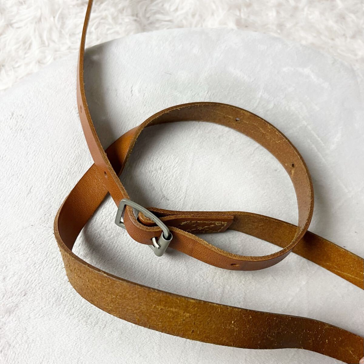MHL MARGARET HOWELL Margaret Howell TOUGH LEATHER сумка на плечо натуральная кожа натуральная кожа Mini кожаная сумка Brown чай цвет бренд Logo 