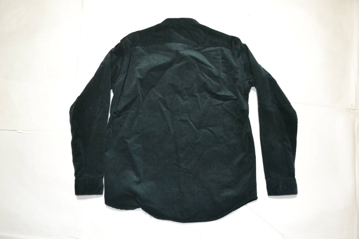 213　URBAN RESEARCH DOORS　アーバンリサーチドアーズ　コーデュロイ　ヘンリーネックシャツ　38サイズ　ダークグリーン_画像3