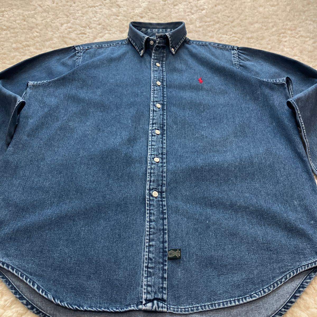 80-90s USA製 POLO COUNTRY デニムシャツ M RRLポロカントリー 80-90s USA製 POLO COUNTRY デニムシャツ M RRLポロカントリー
