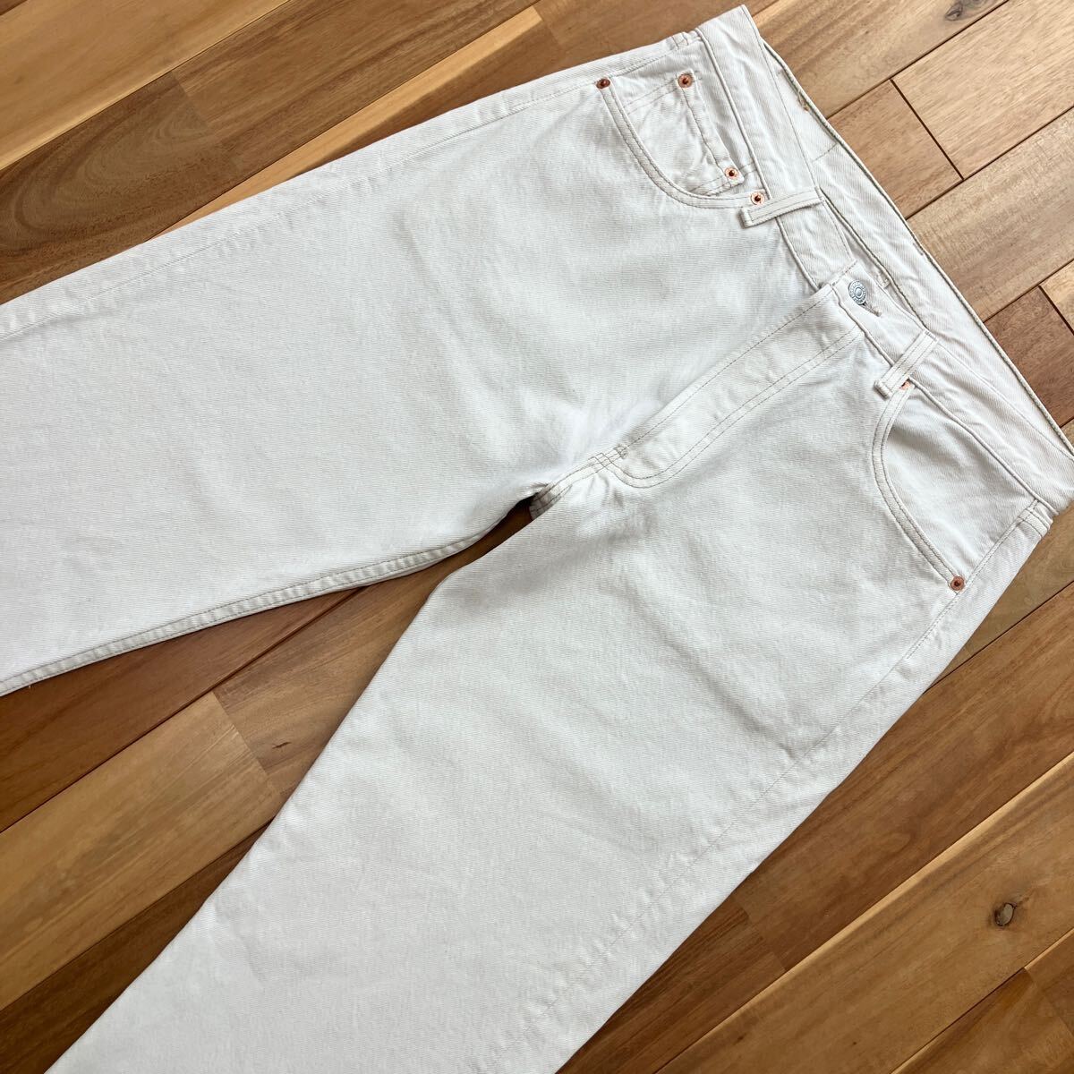 美品 90s USA製 生成り501-0655 デニム W34×L30 Levi's ホワイト 美品 90s USA製 生成り501-0655 デニム W34×L30 Levi's ホワイト