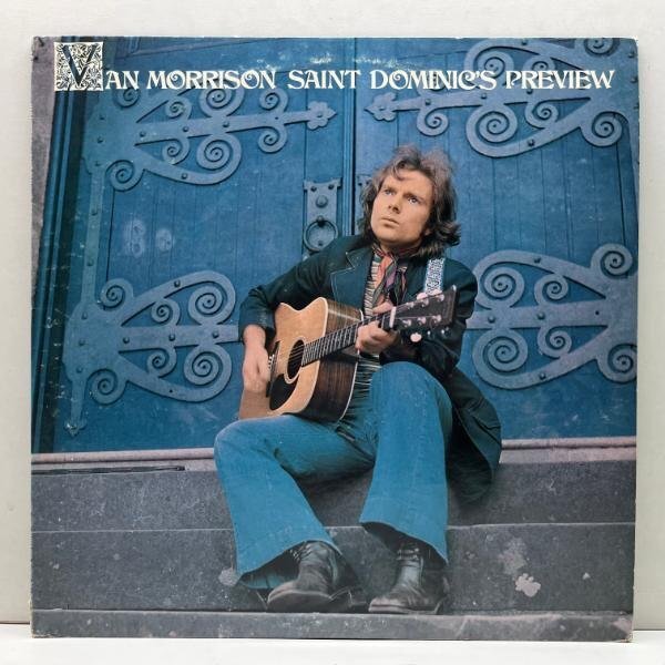 良好盤!! USオリジナル 初版 緑ラベ VAN MORRISON Saint Dominic's Preview ('72 Warner) 見開きインサート完品 ヴァン?モリソン LP