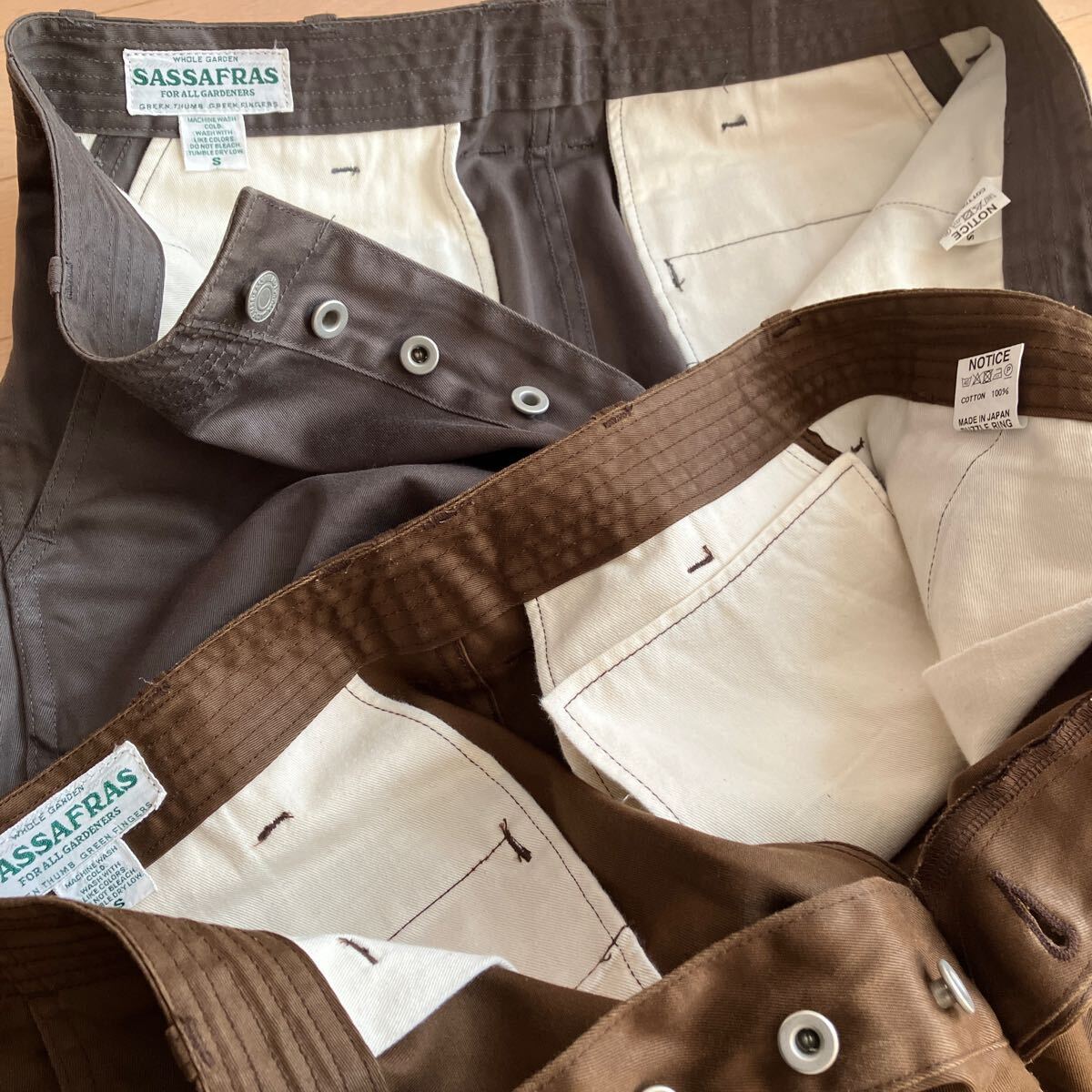 2本セット sassafras ササフラス Sprayer Stream Pants 4/5 ス 2本セット sassafras ササフラス Sprayer Stream Pants 4/5 ス