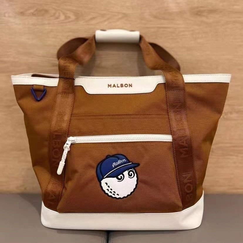 ゴルフバッグ　トートバッグ　2way　肩紐付き　大容量　マルボン　malbon　衣服収納　靴収納　ゴルフ用具　軽量　GF200