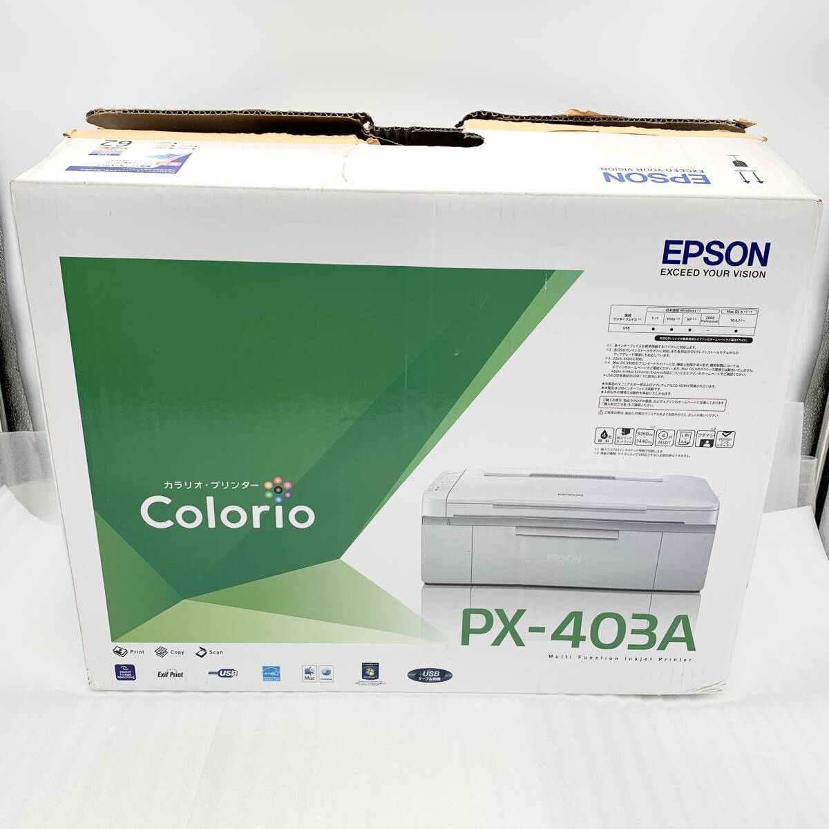 エプソン　EPSON Colorio カラリオ　PX-403 インクジェット プリンター　通電のみ確認(rèn)済み 動(dòng)作未確認(rèn) 部品取り　2501221305