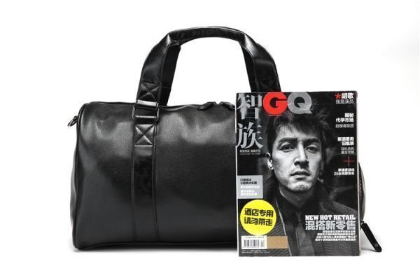 新品◆メンズ ゴルフバッグ　ボストンバッグ　PUレザー