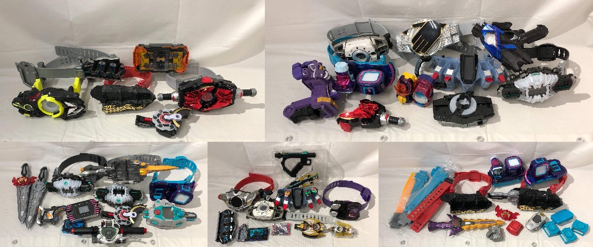 1円~ 仮面ライダー 変身ベルト グッズ 大量 まとめ セット 1円~ 仮面ライダー 変身ベルト グッズ 大量 まとめ セット