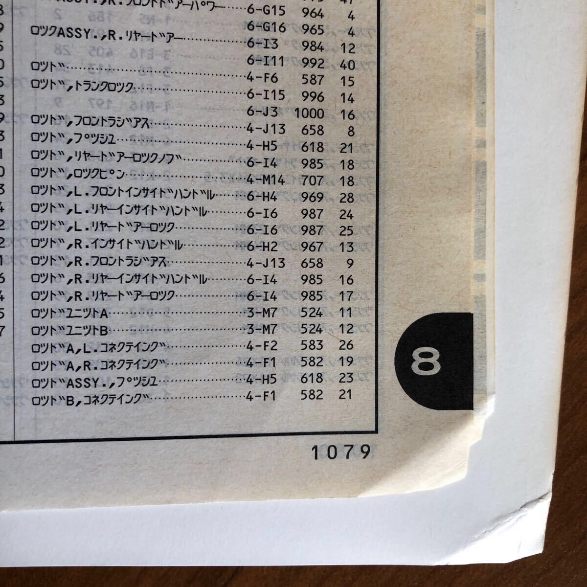 ホンダ アコード ACCORD パーツリスト CD3 CD4 CD5 CD6 パーツカタログ