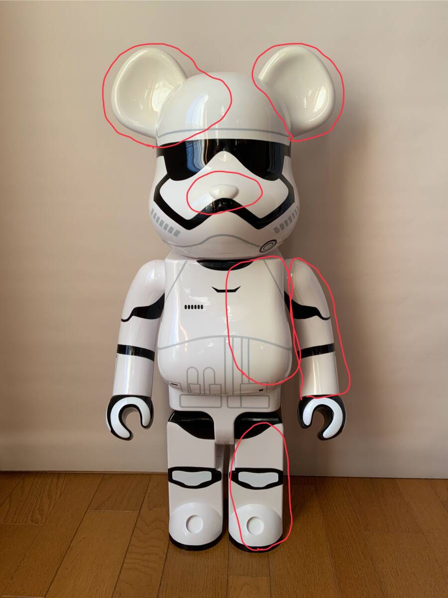 Star Wars First Order Storm Trooper Bearbrick 100% 2-Pack