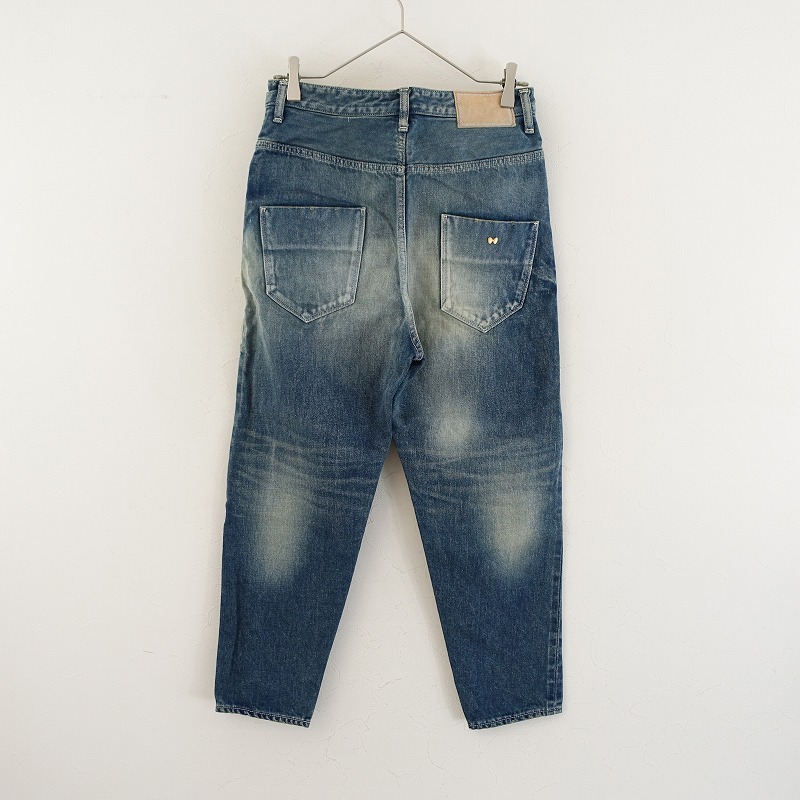 【定価3.9萬】ミナペルホネン mina perhonen *always デニムパンツ*34インディゴ染ブルージーンズジーパン(25-2412-223)【50A52】