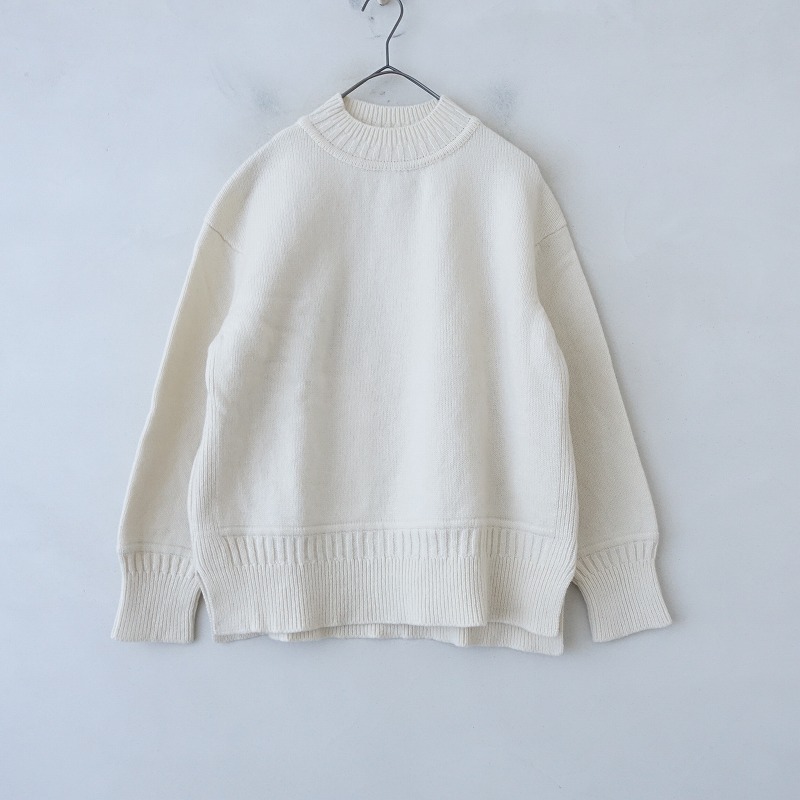 【未使用/定価1.9萬】インスワール Inswirl *ウールニットプルオーバー*F毛アイボリーセーター(k25-2412-267)【70A52】