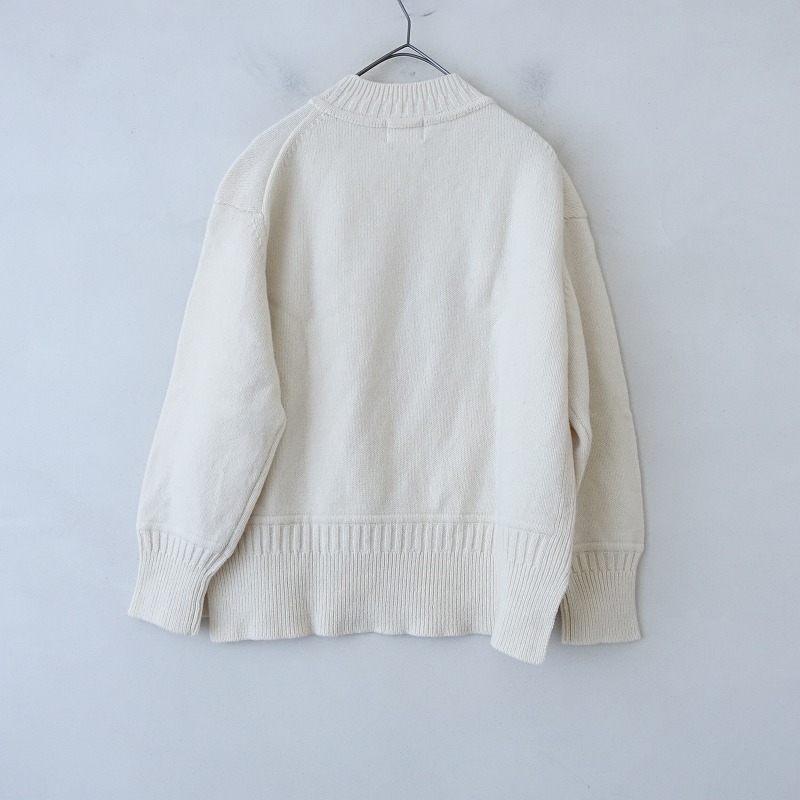 【未使用/定価1.9萬】インスワール Inswirl *ウールニットプルオーバー*F毛アイボリーセーター(k25-2412-267)【70A52】