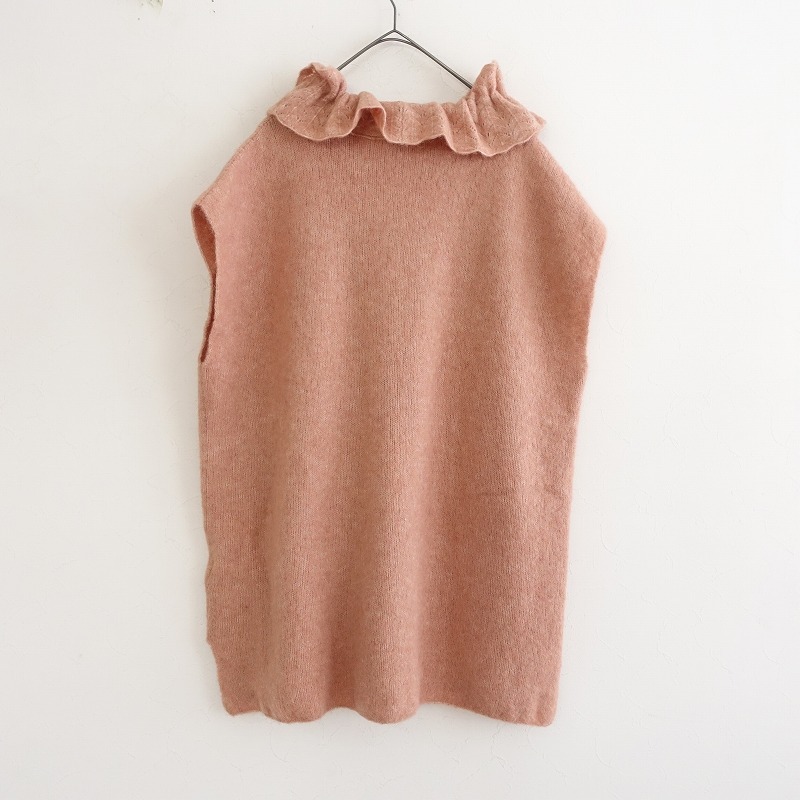 【2022/定価3.1萬】ヴラスブラムVlas Blomme*Aerial Alpaca Woolレース衿付チュニック*Fニットプルオーバー(4-2412-82)【31A52】