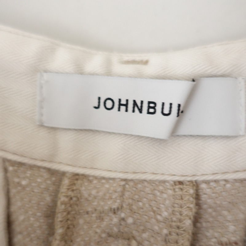 【定価1.7萬(wàn)】ジョンブル Johnbull *ジャズネップドビー起毛パンツ*Lツイードストレート綿混ベージュ(4-2412-128)【51A52】