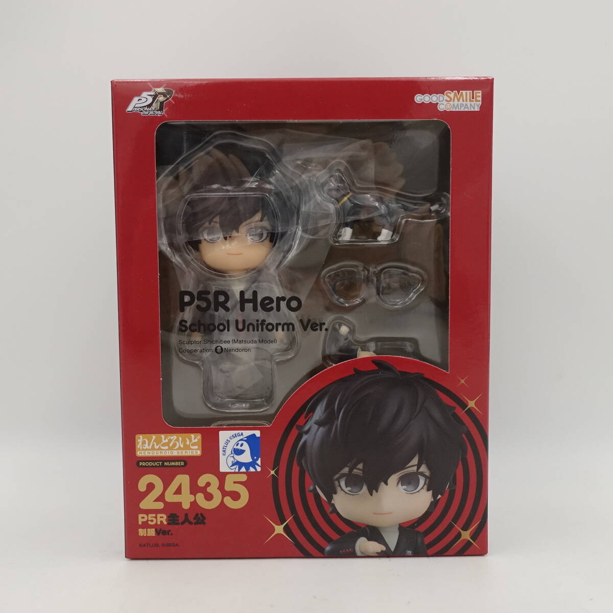 〇ねんどろいど ペルソナ5 ザ・ロイヤル 2435 P5R主人公 制服Ver. フィギュア 未開封 グッドスマイルカンパニー 全高約100mm 雨宮 蓮2-3248
