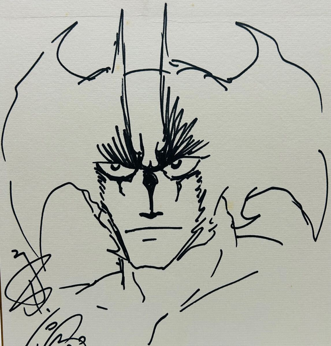希少】☆永井豪☆直筆サイン色紙☆イラスト入り☆デビルマン 希少】☆永井豪☆直筆サイン色紙☆イラスト入り☆デビルマン