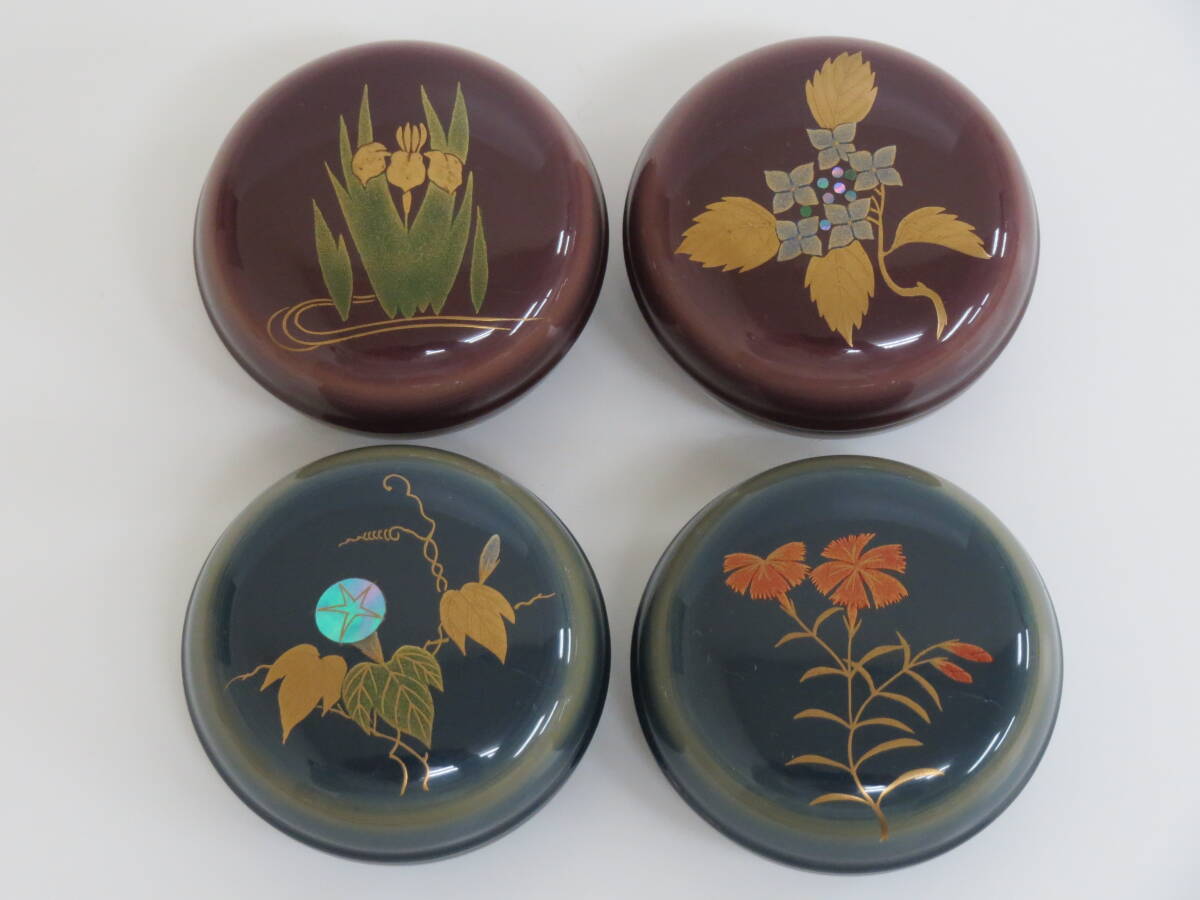 茶道具 四季の花蒔絵 香合 12個セット 田中修孝 茶道具 四季の花蒔絵 香合 12個セット 田中修孝 - メルカリ