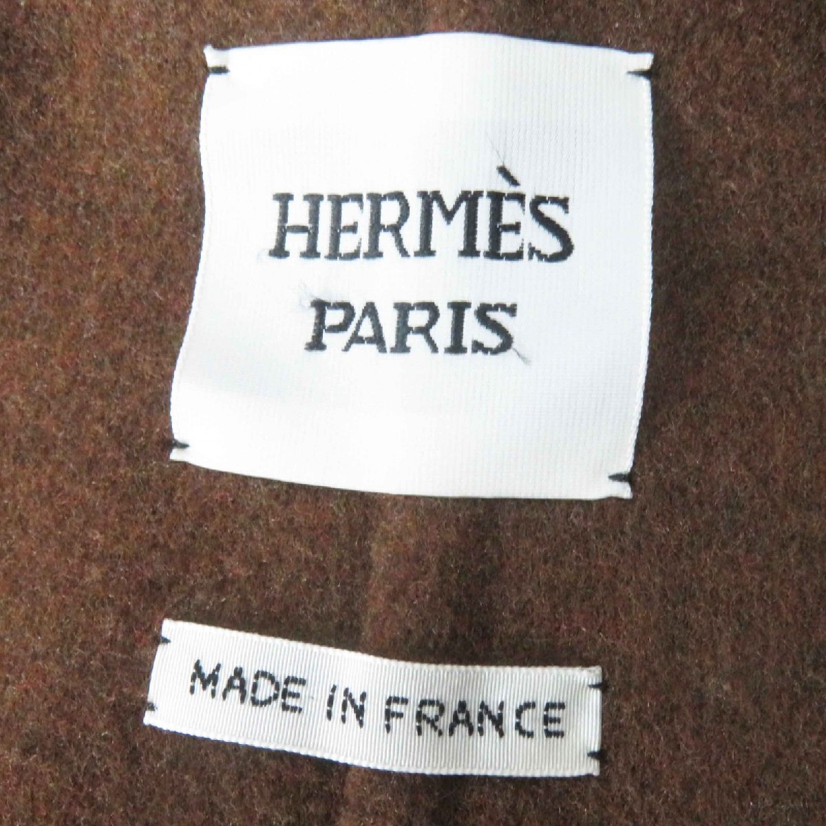 極美品◎HERMES エルメス 23AW 3H0198DB カシミヤ100％ ウッドセリエボタン付き ダブルフェイス ロングジレ／ベスト 38 参考価格850000円_画像7