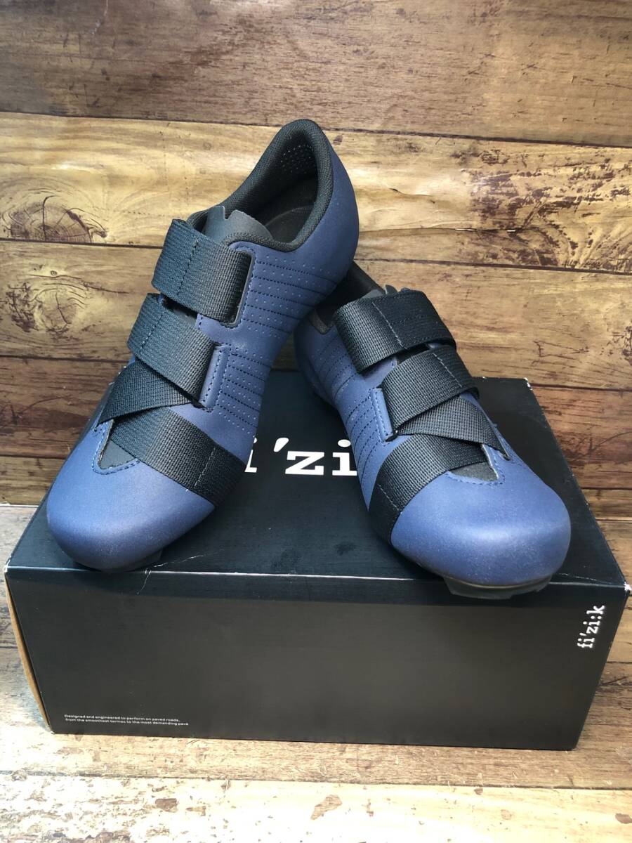 IN217 フィジーク fizik TEMPO POWERSTRAP R5 Shoes ビンディングシューズ 紺 黒 EU42.5 SPD-SL