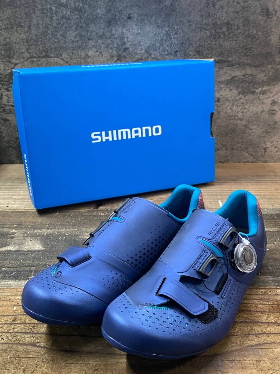 IP482 シマノ SHIMANO RC5 SH-RC500 WOMEN ビンディングシューズ ネイビー EU37 SPD-SL ※新品未使用