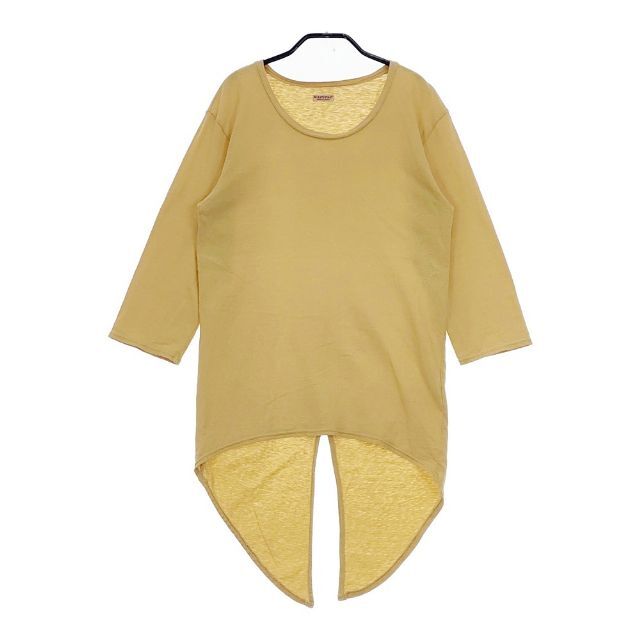 5-0111M∞KAPITAL 燕尾 K1704LC135 コットン Ｔシャツ カットソー イエロー キャピタル 250471