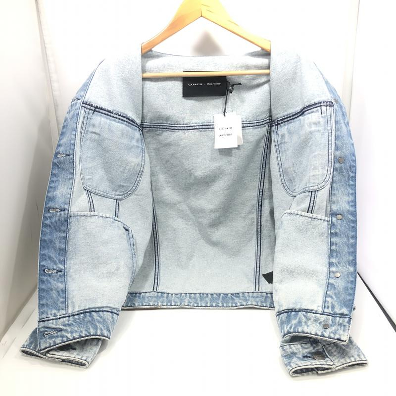 【中古】COACH×MINT&SERF ロゴペイントデニムジャケット サイズM CL324　コーチ×ミント＆サーフ[240024444943]