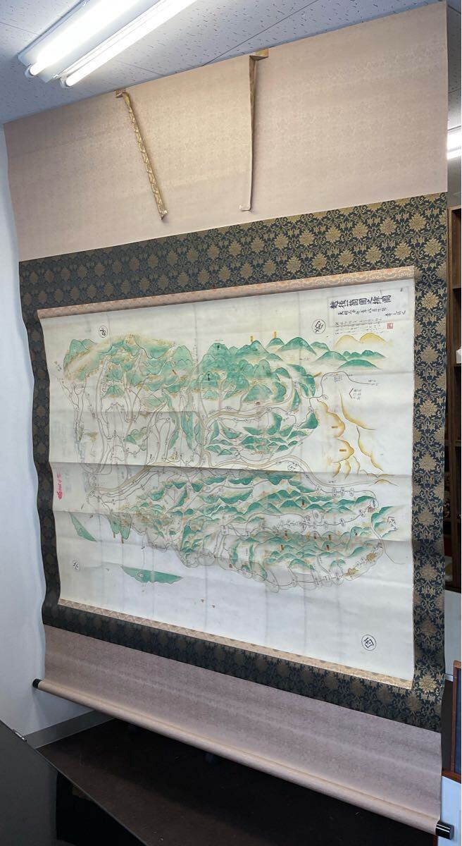 特大 古地図 1783年 天明三年 越後一箇國之絵図 壽元 特大 古地図 1783年 天明三年 越後一箇國之絵図 壽元