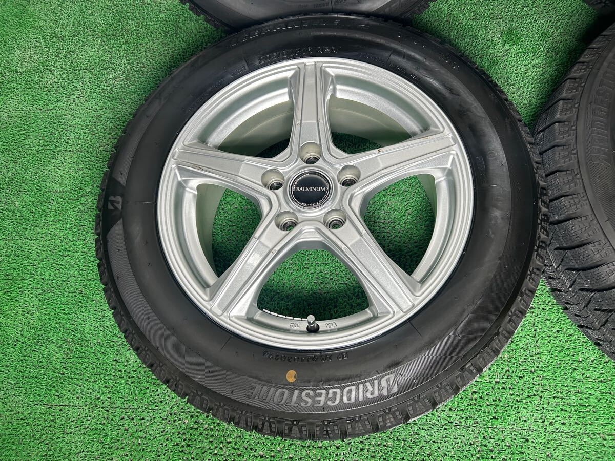 【管理番号2412-128】BALMINUM 16×6.5J+46 PCD 114.3-5H BRIDGESTONE ICEPARTNER 2 205/60R16 スタッドレス_画像4