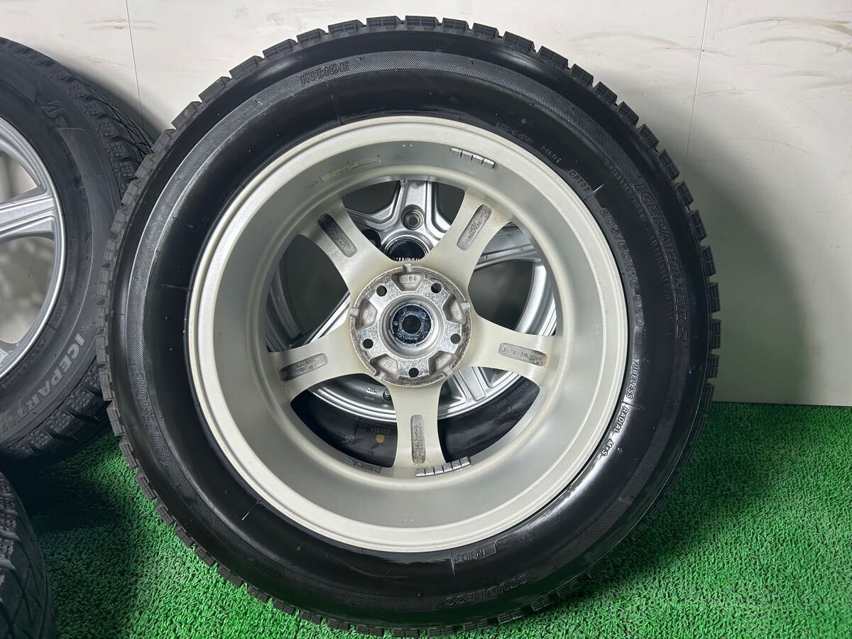 【管理番号2412-128】BALMINUM 16×6.5J+46 PCD 114.3-5H BRIDGESTONE ICEPARTNER 2 205/60R16 スタッドレス_画像8