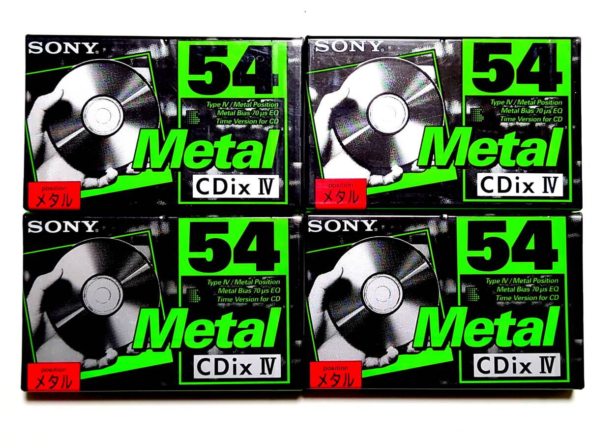 未使用品SONY/ソニー/CDixⅣ 54分4本メタルカセットテープ