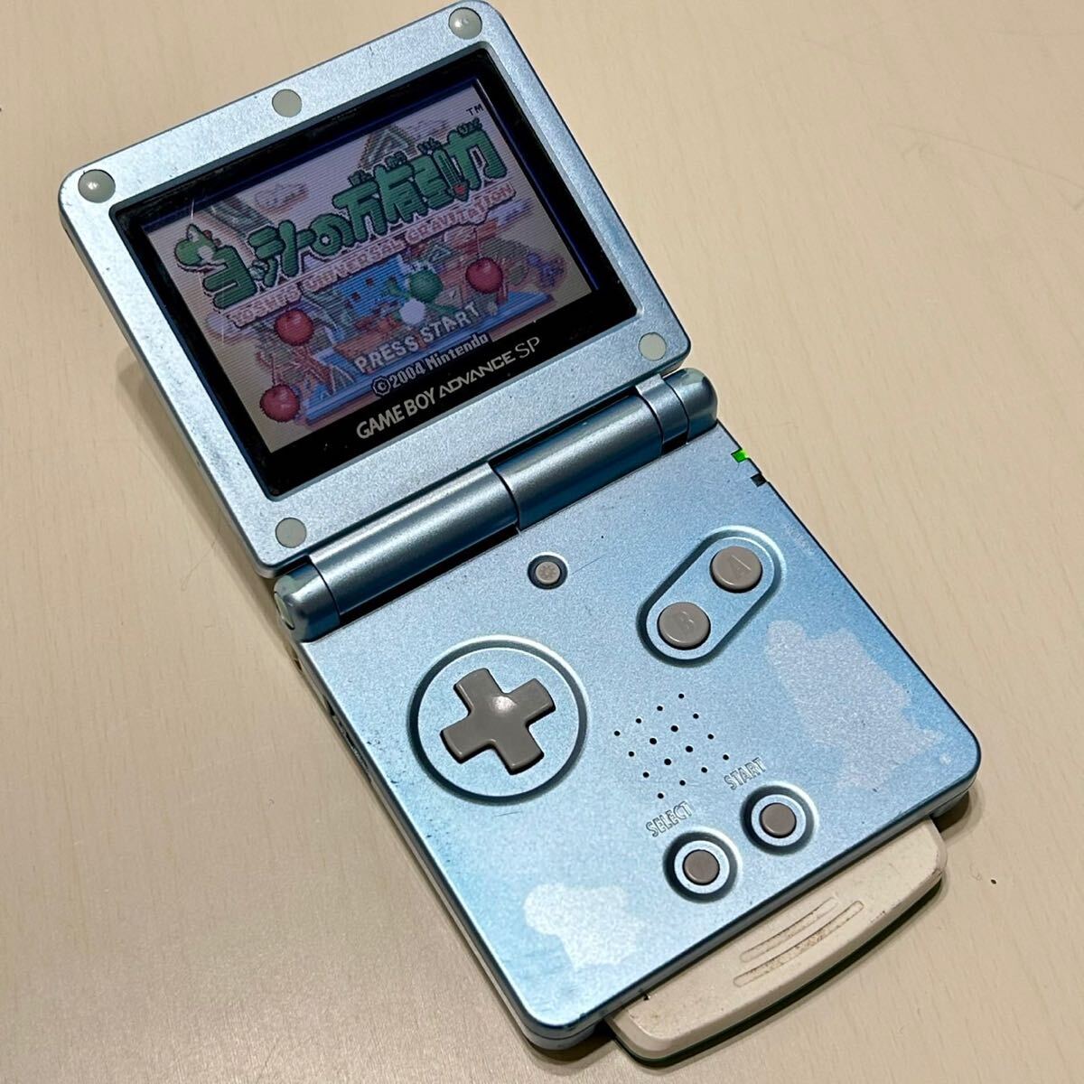 動作確認済　Nintendo ゲームボーイアドバンスSP パールブルー　本体のみ