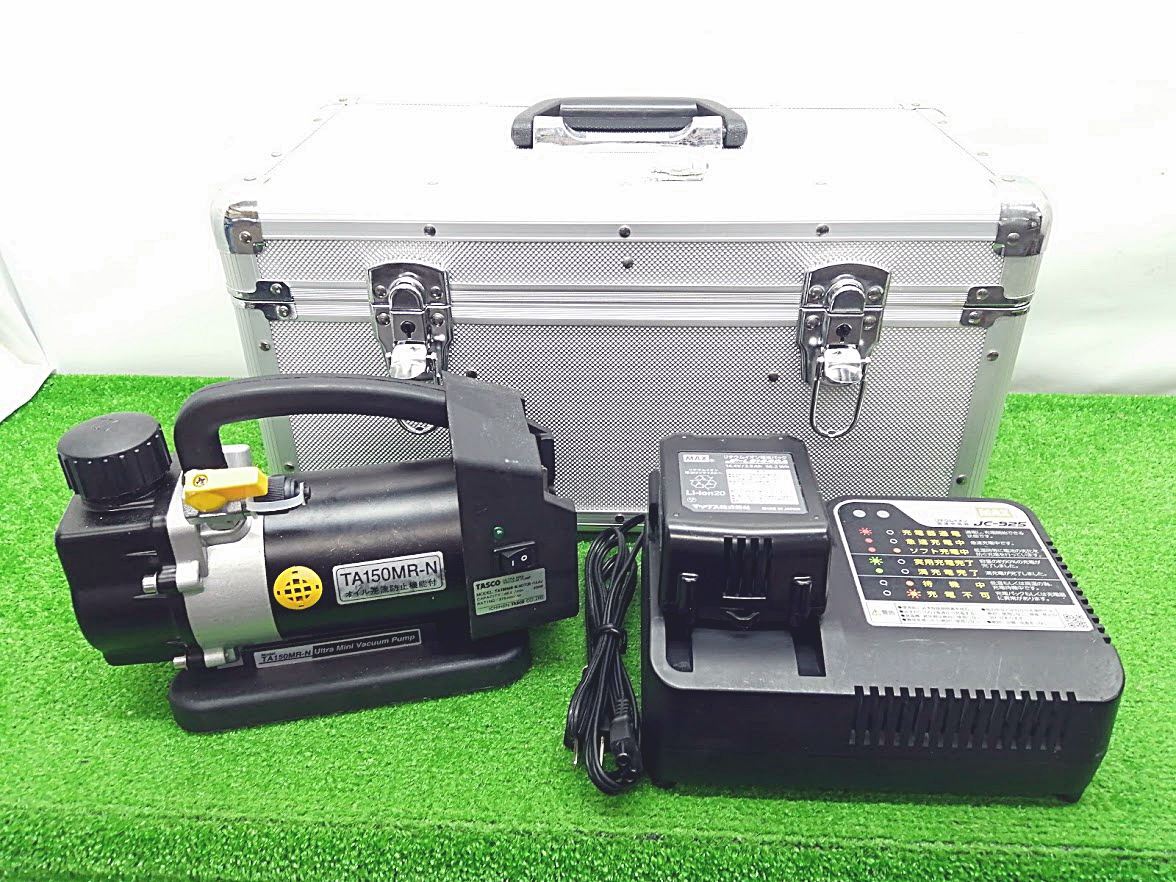 中古品 TASCO タスコ 14.4V 省電力型ウルトラミニ充電式真空ポンプ バッテリー+充電器 付属 TA150MR-1
