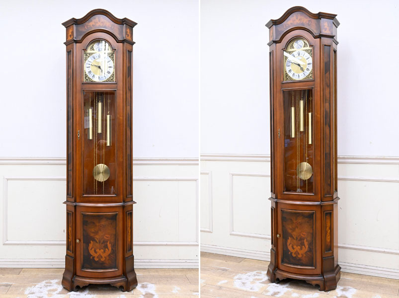 FX31 ◆120萬円 イタリア制 ディアマンティーニ＆ドミニコニー ドイツ FHS社 機械式 ホールクロック グランドファーザー フロア 置時計