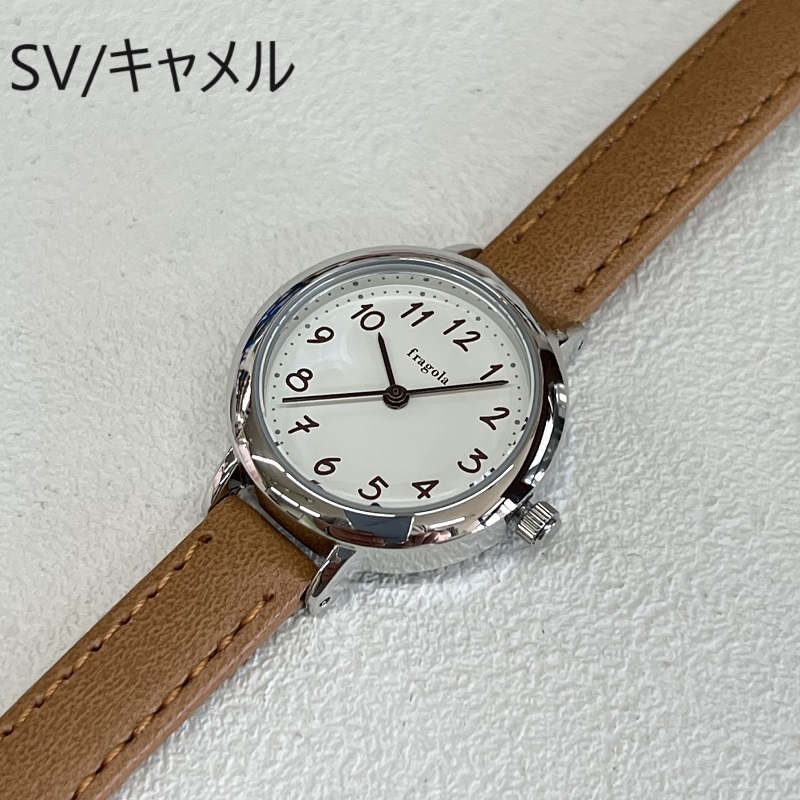 送料無料★新品未使用 正規保証★follow レディース腕時計 カワイイ 日本製ムーブメント 針 小型 10気圧防水 キャメル プレゼントにも